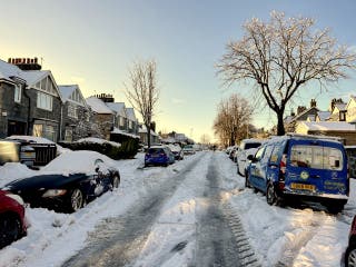 Snowy conditions in the west end of Aberdeen following more snowfall overnight. Many schools across the north of Scotland remain closed for a fourth day, as efforts to recover from days of heavy snow and sub-zero temperatures continue